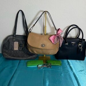 6 Pc Lot Coach Legacy, Kate Spade, Guess and B.O.C Bundle (READ Description)